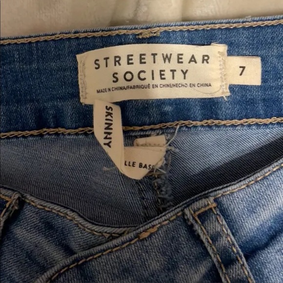 Jeans skinny, brand: street wear society, size: 7 - Picture 2 of 4